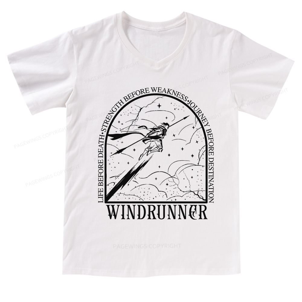 Pagewings Windrunner V-neck T-shirt