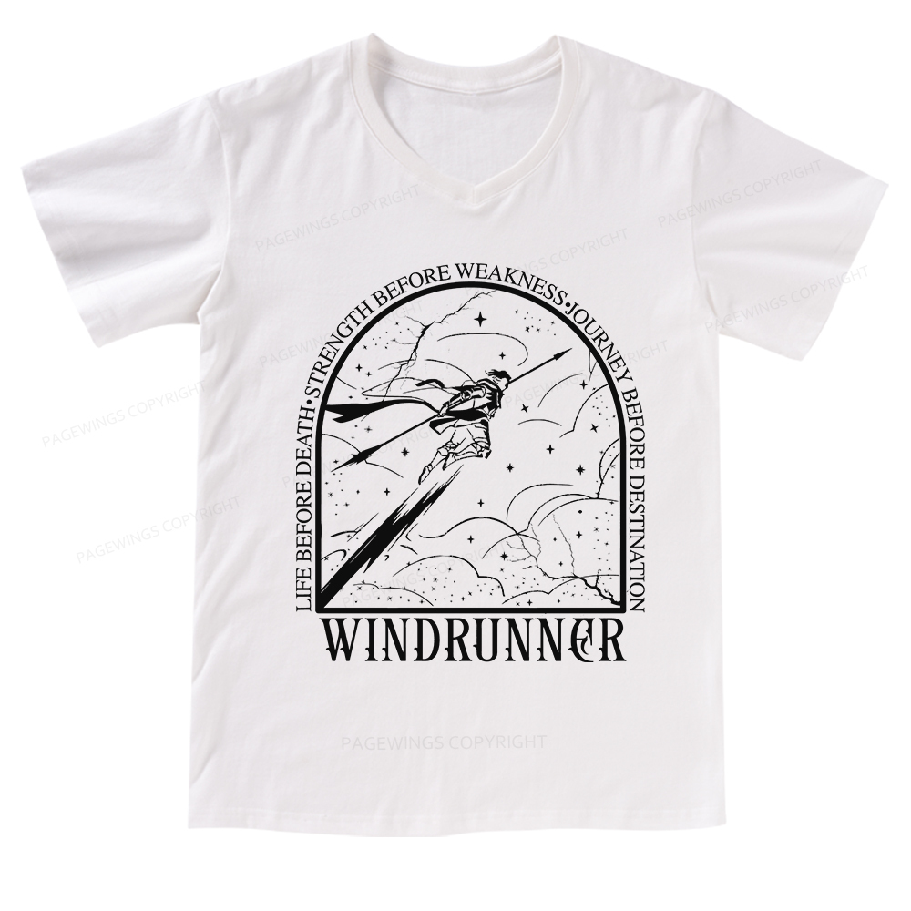 Pagewings Windrunner V-neck T-shirt