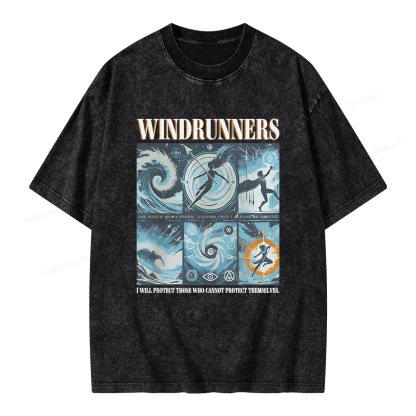Pagewings Windrunners Unisex Washed T-shirt