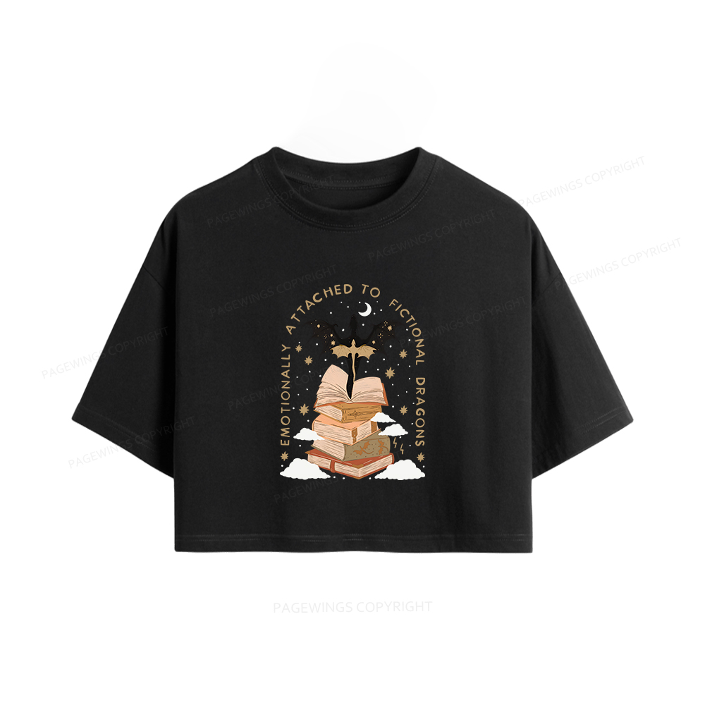 Pagewings Fantasy Romance Reader Gift Romantacy Women Crop Tops