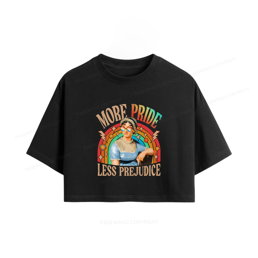 Pagewings More Pride Less Prejudice Women Crop Tops