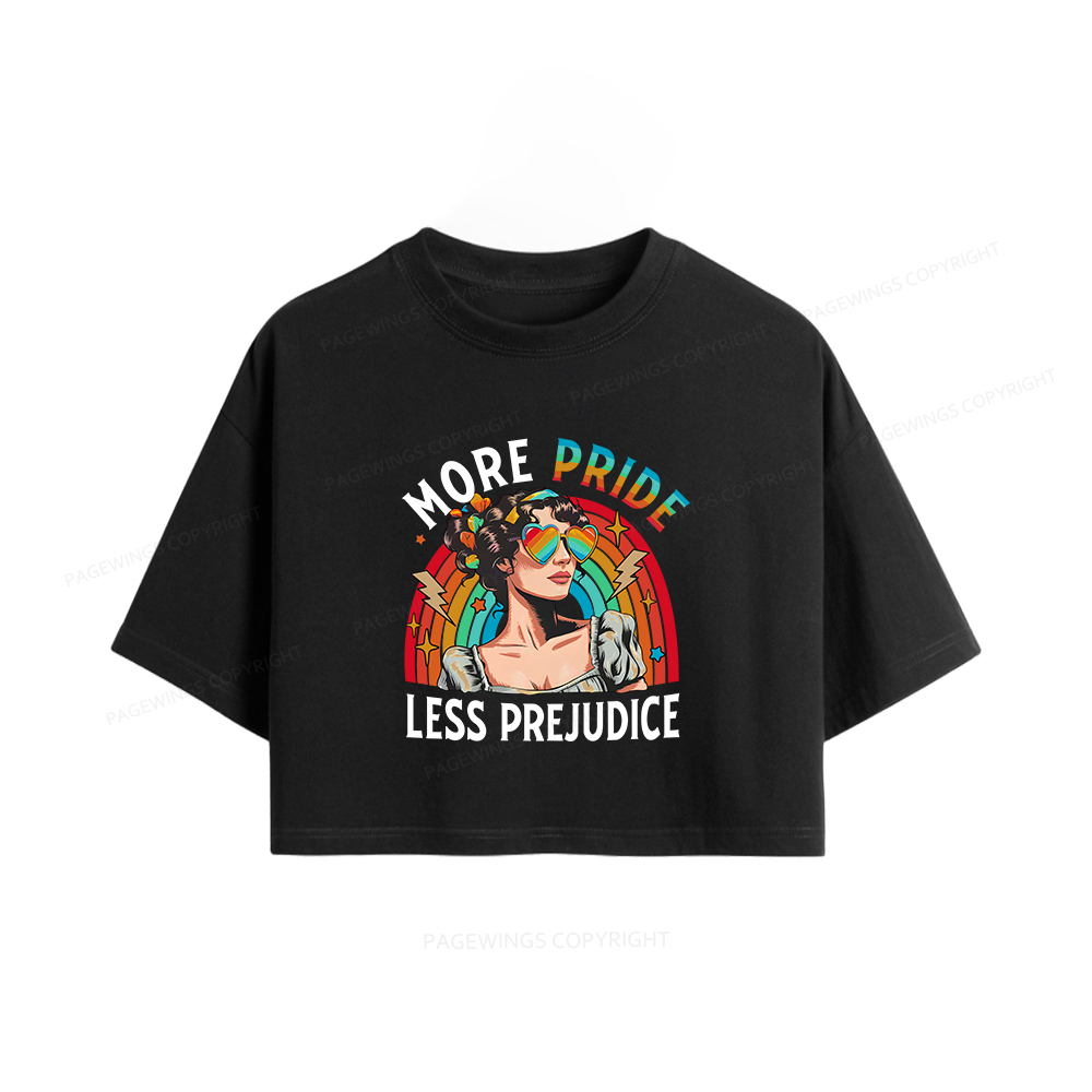 Pagewings More Pride Less Prejudice Women Crop Tops