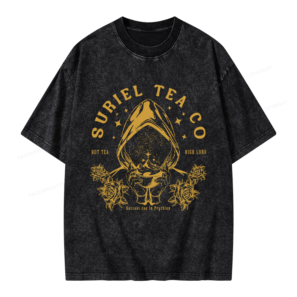 Pagewings Suriel Tea Co Unisex Washed T-shirt