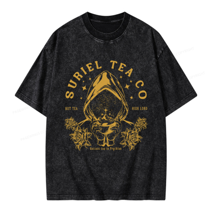 Pagewings Suriel Tea Co Unisex Washed T-shirt
