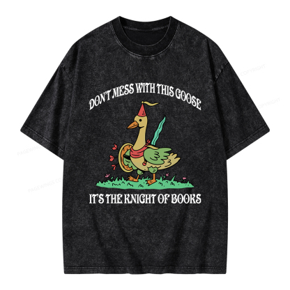Pagewings It’s The Knight Of Books Unisex Washed T-shirt