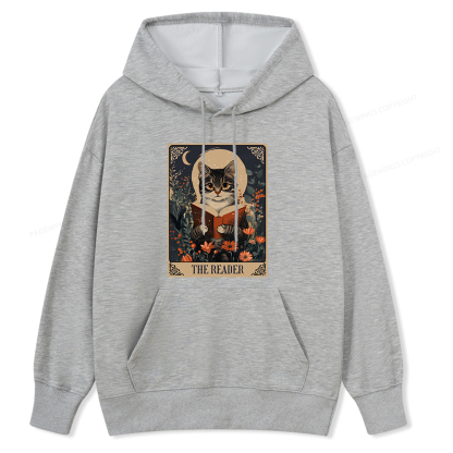 Pagewings The Reader Tarot Card Cat Unisex Classic Hoodie