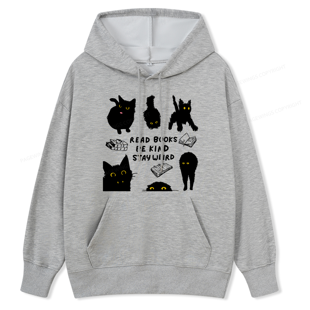 Pagewings Read Books Be Kind Stay Weird Unisex Classic Hoodie