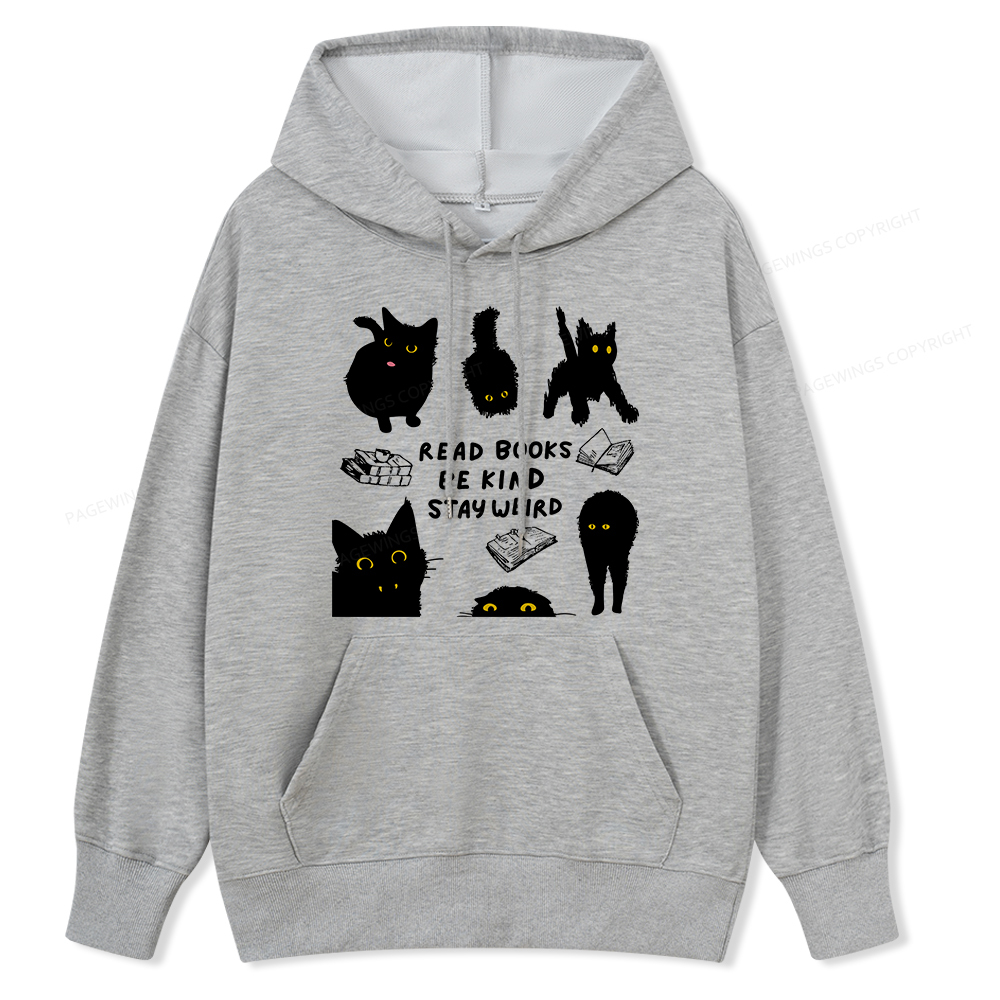 Pagewings Read Books Be Kind Stay Weird Unisex Classic Hoodie