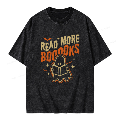 Pagewings Read More Booooks Unisex Washed T-shirt