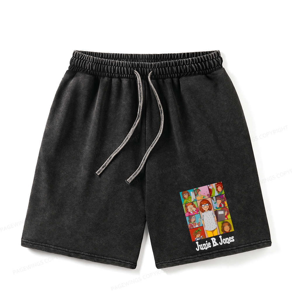 Pagewings Junie B Jones Unisex Washed Shorts