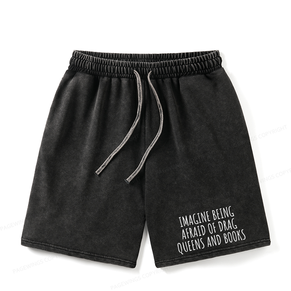 Pagewings Funny Liberal Unisex Washed Shorts