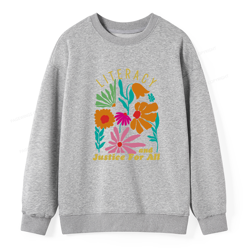 Pagewings Literacy And Justice Unisex Classic Sweatshirt