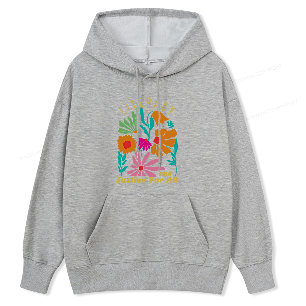 Pagewings Literacy And Justice Unisex Classic Hoodie