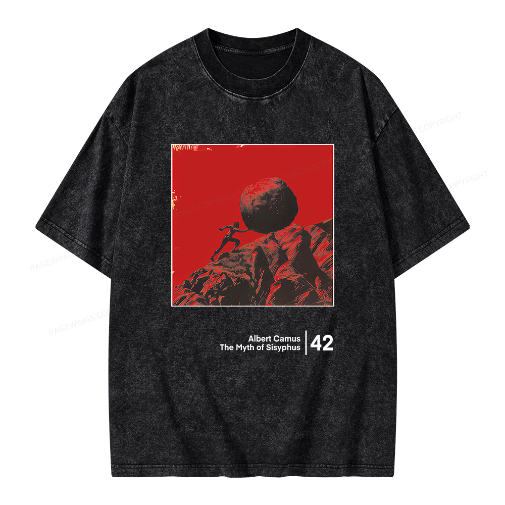 Pagewings Sisyphus Unisex Washed T-shirt