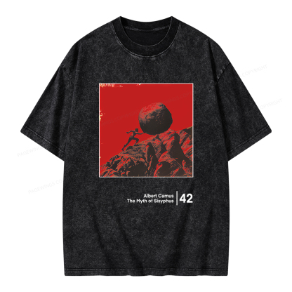 Pagewings Sisyphus Unisex Washed T-shirt