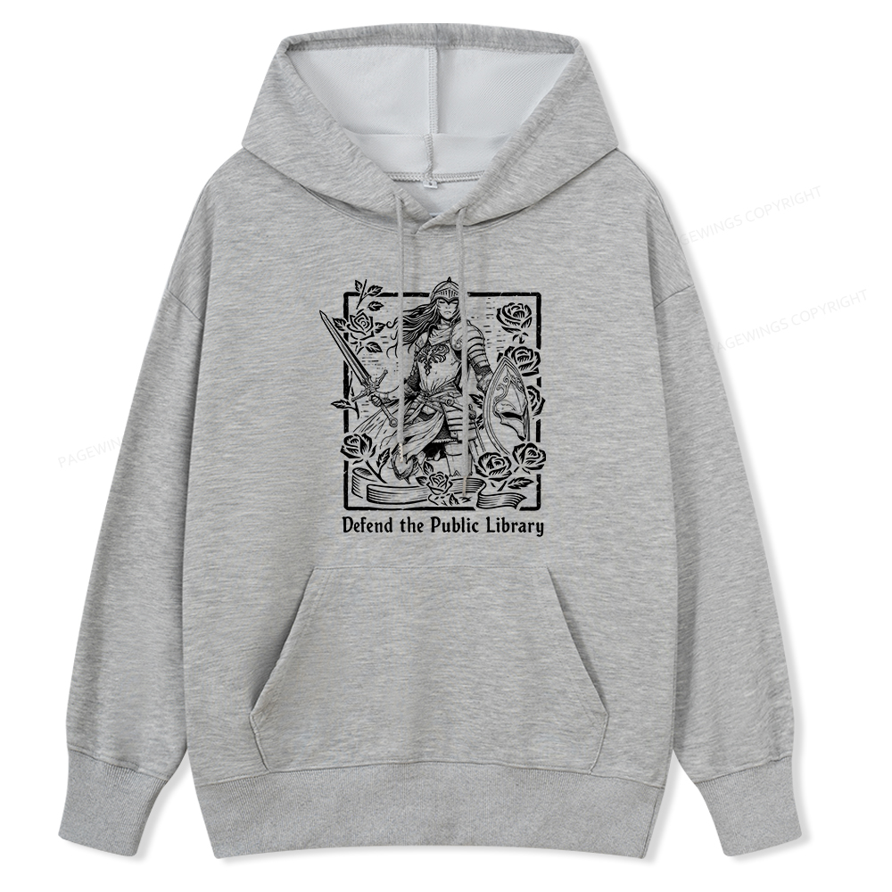 Pagewings Defend The Public Library Unisex Classic Hoodie