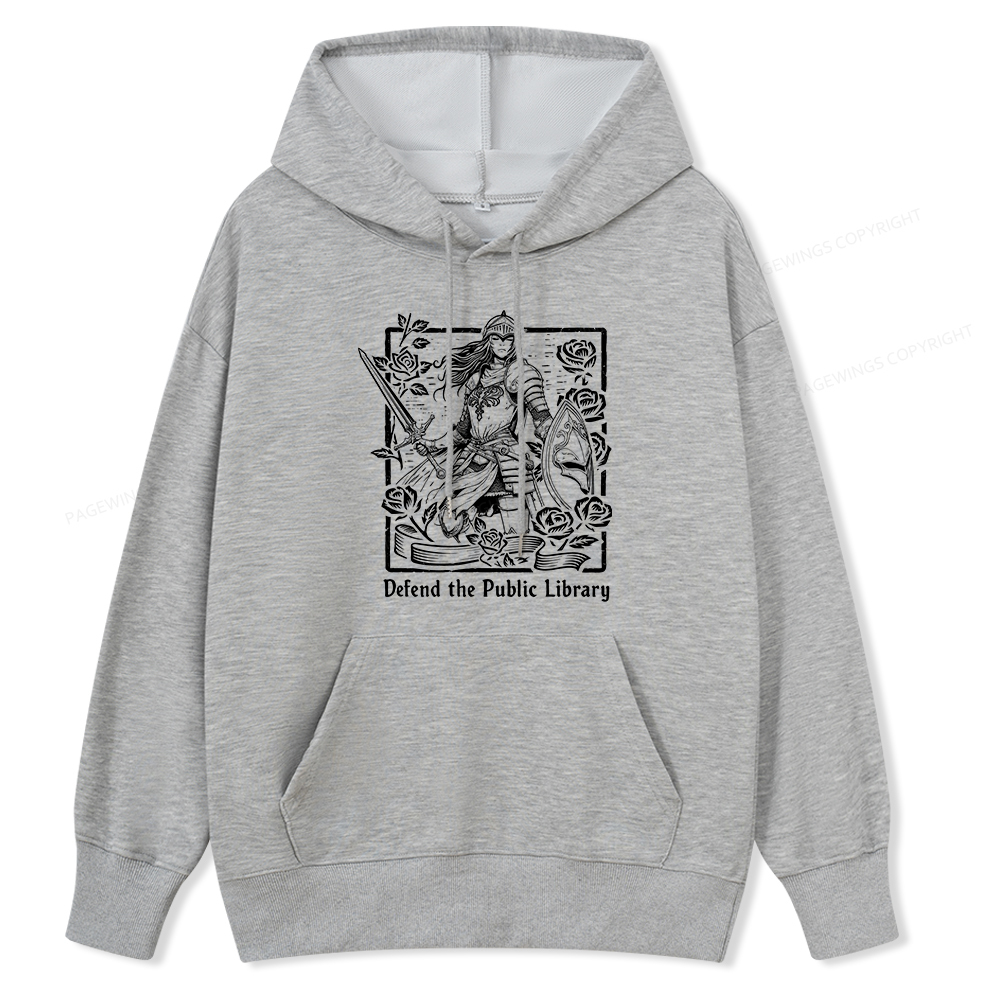 Pagewings Defend The Public Library Unisex Classic Hoodie