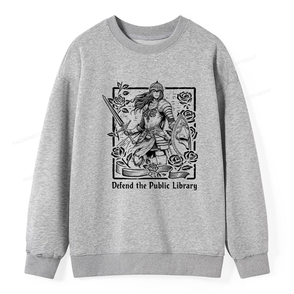 Pagewings Defend The Public Library Unisex Classic Sweatshirt
