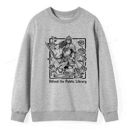 Pagewings Defend The Public Library Unisex Classic Sweatshirt