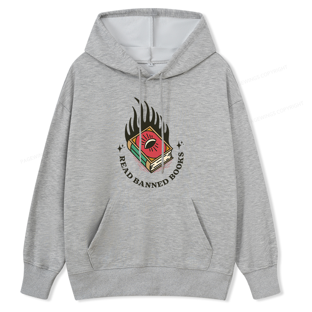 Pagewings Read Banned Books Unisex Classic Hoodie