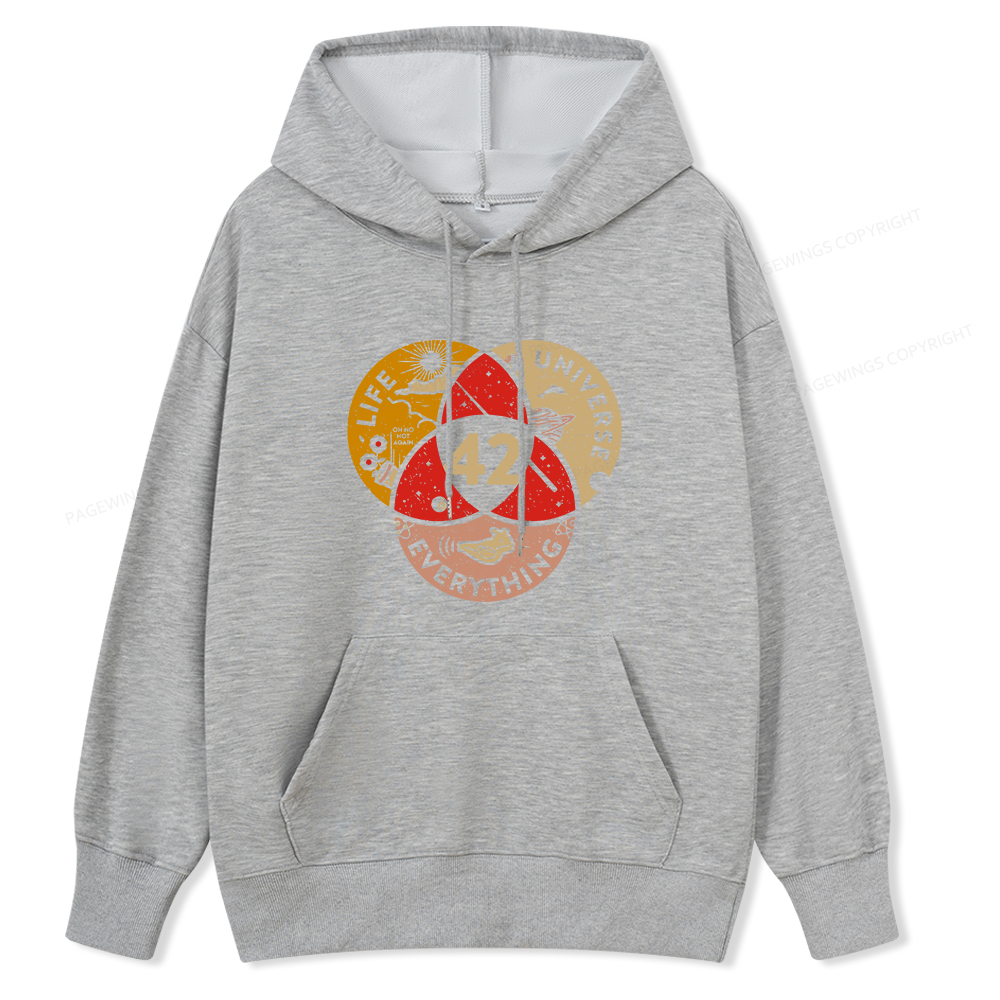 Pagewings 42 The Answer To Life The Universe And Everything Unisex Classic Hoodie