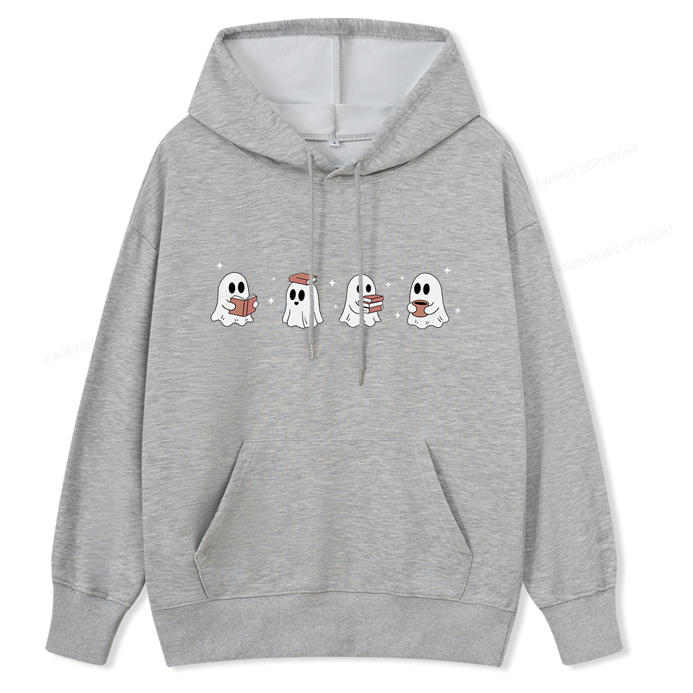 Pagewings Bookish Ghost Unisex Classic Hoodie