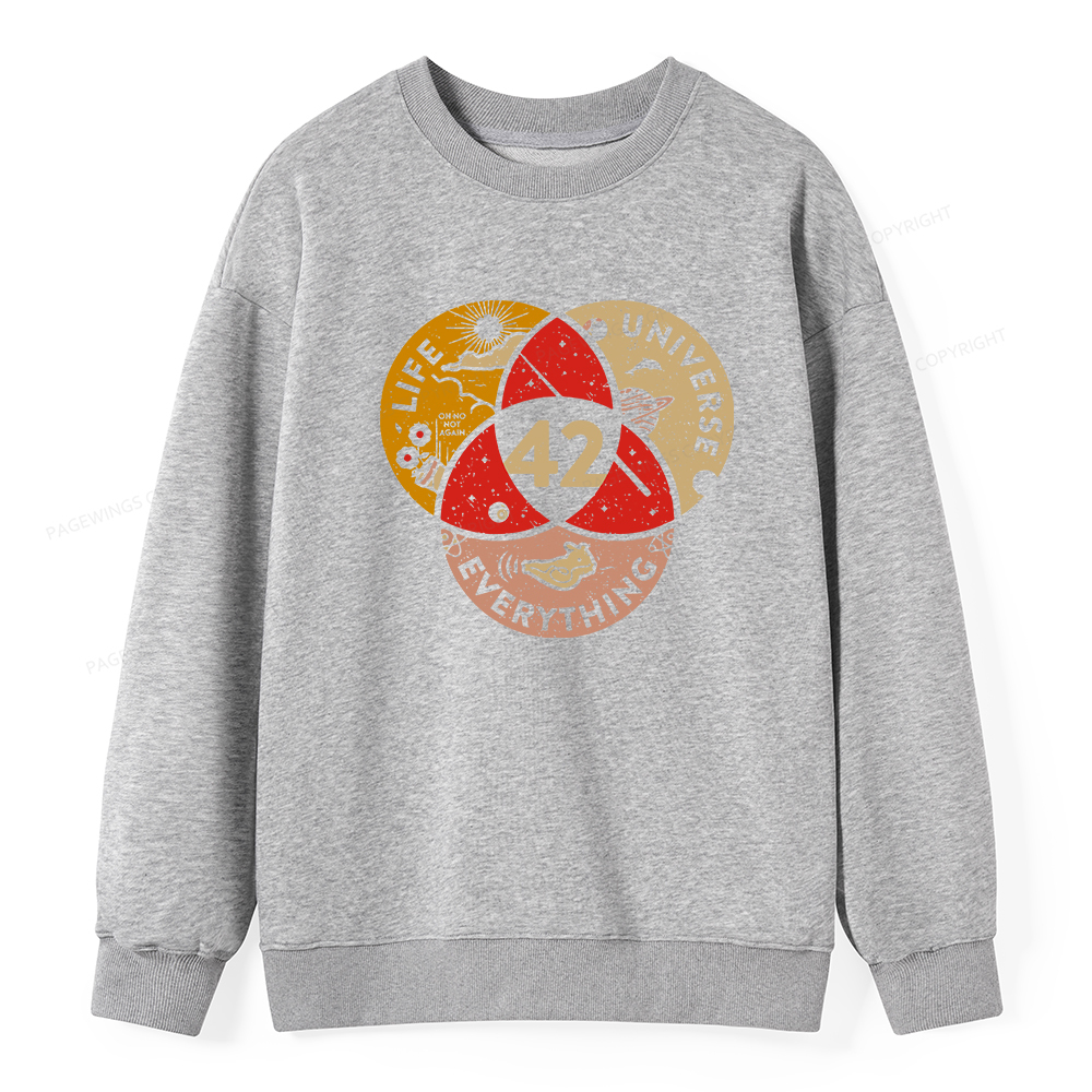 Pagewings 42 The Answer To Life The Universe And Everything Unisex Classic Sweatshirt