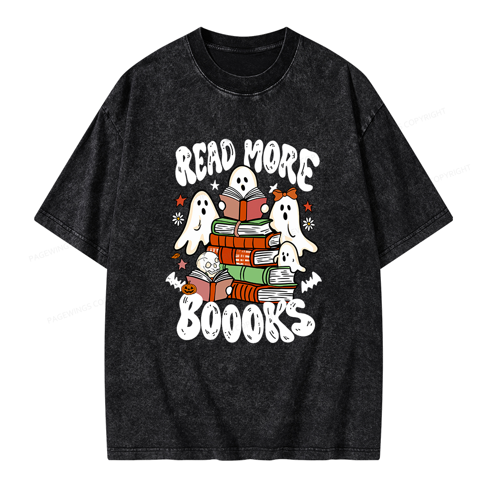 Pagewings Read More Boooks Unisex Washed T-shirt