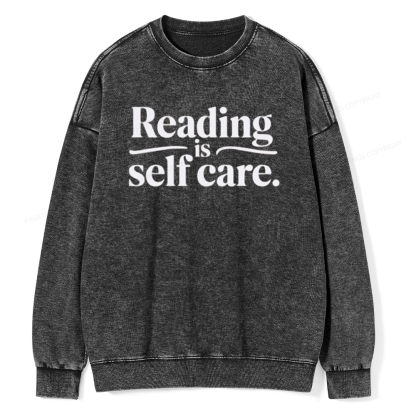Pagewing Reading Self Care Unisex Tee Unisex Washed Sweatshirt