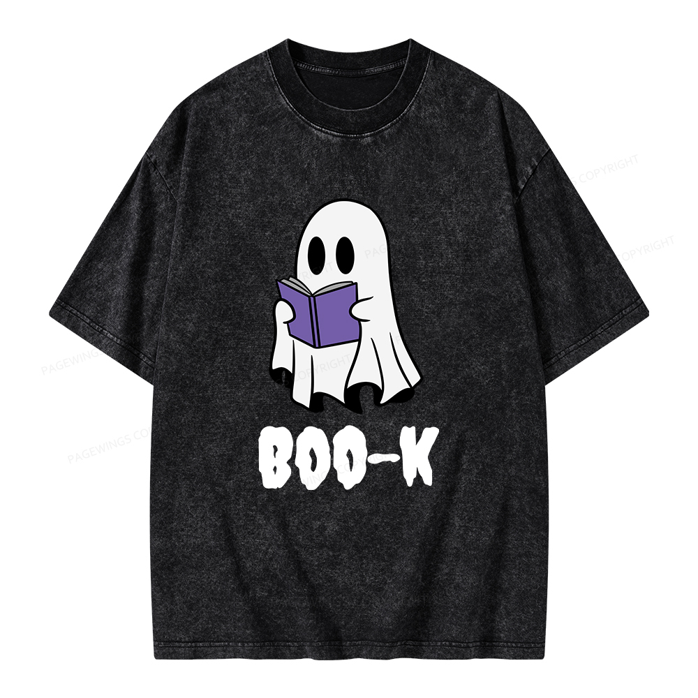 Pagewings Boo-K Unisex Washed T-shirt