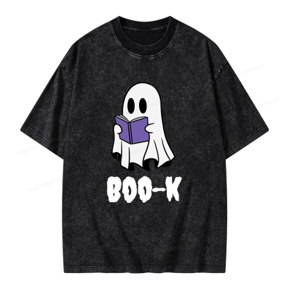 Pagewings Boo-K Unisex Washed T-shirt