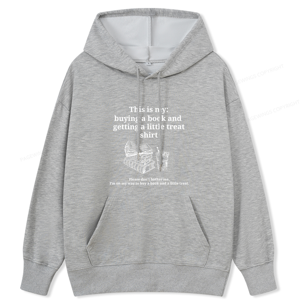 Pagewings Buying A Book And Getting A Little Treat Unisex Classic Hoodie