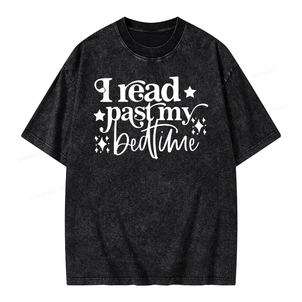 Pagewing I Read Past My Bedtime Unisex Tee Unisex Washed T-shirt
