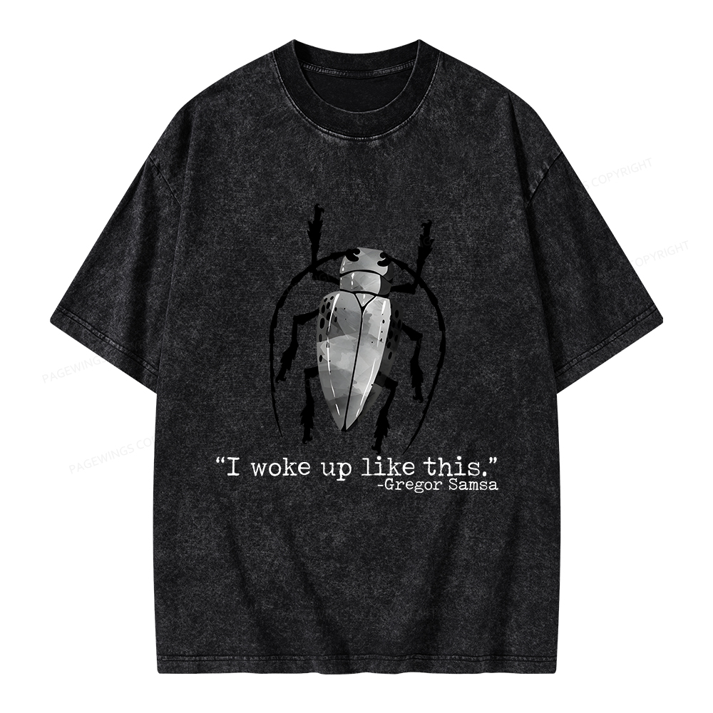 Pagewings I Woke Up Like This Unisex Washed T-shirt