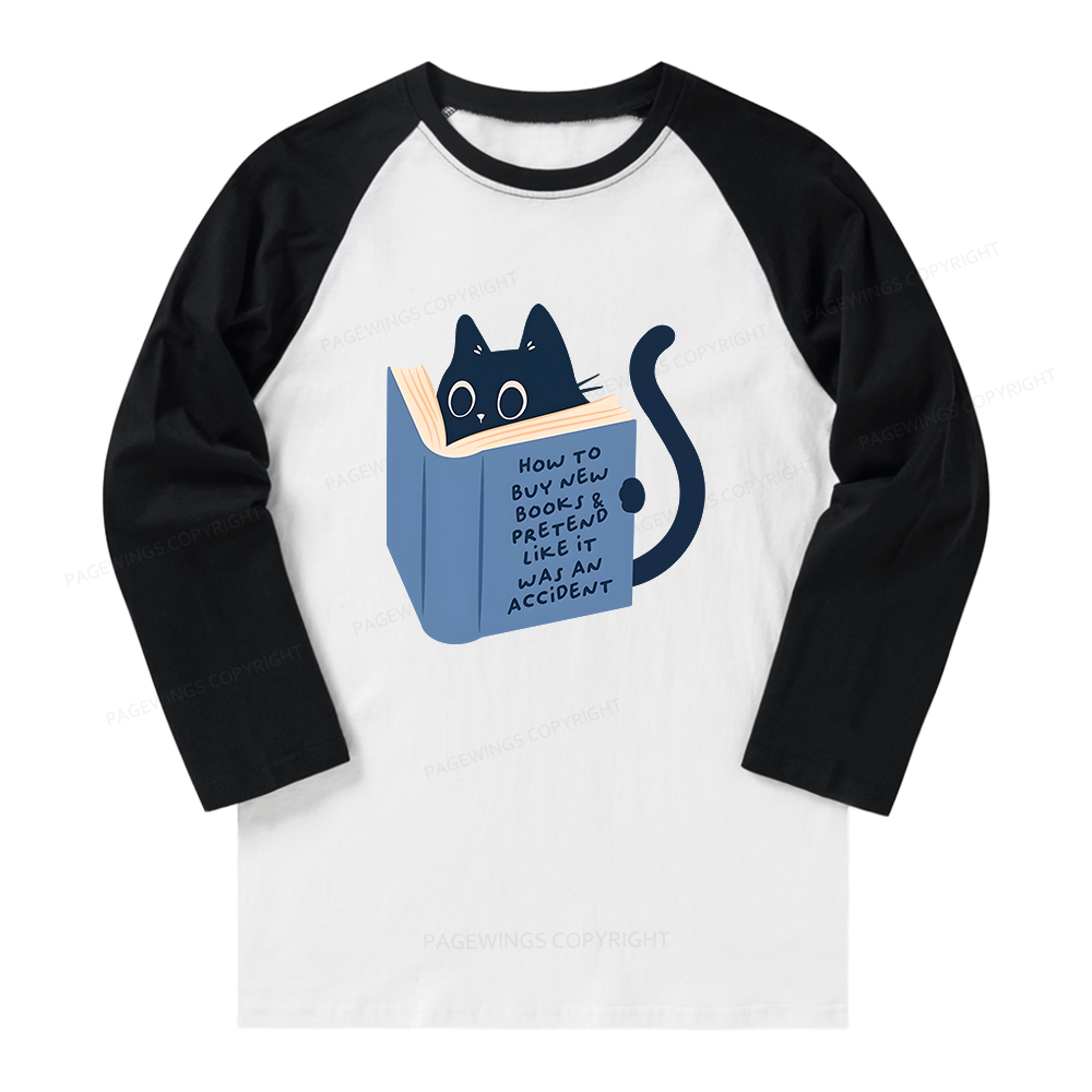 Pagewings How To Buy New Books Long Sleeve Raglan T-shirt