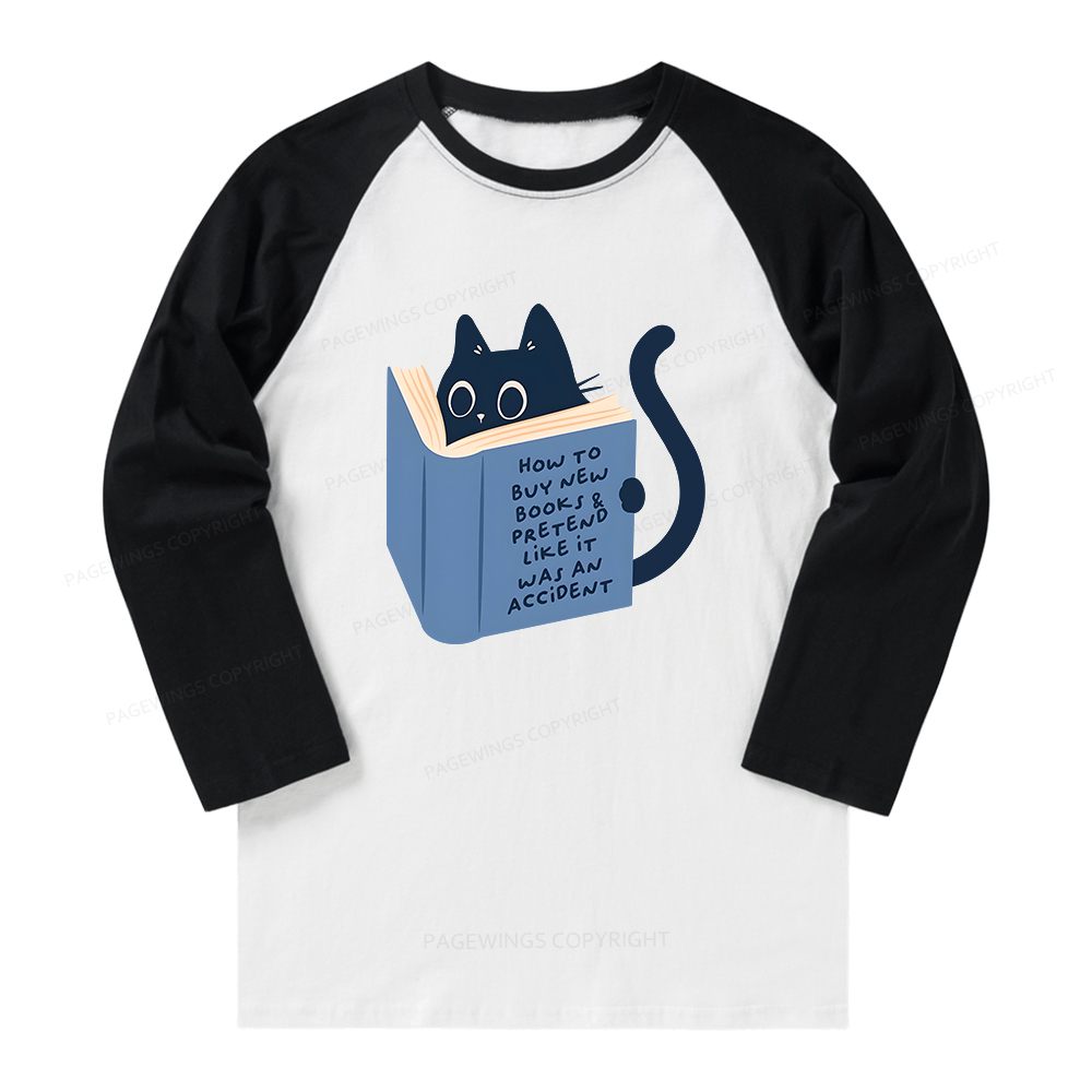 Pagewings How To Buy New Books Long Sleeve Raglan T-shirt