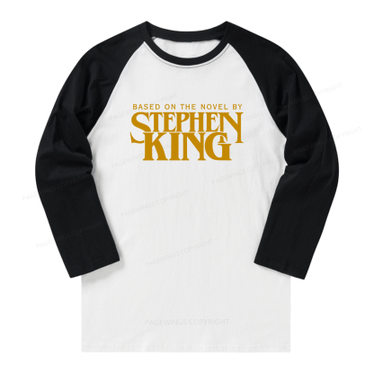Pagewings Based On A Novel By Stephen King Long Sleeve Raglan T-shirt