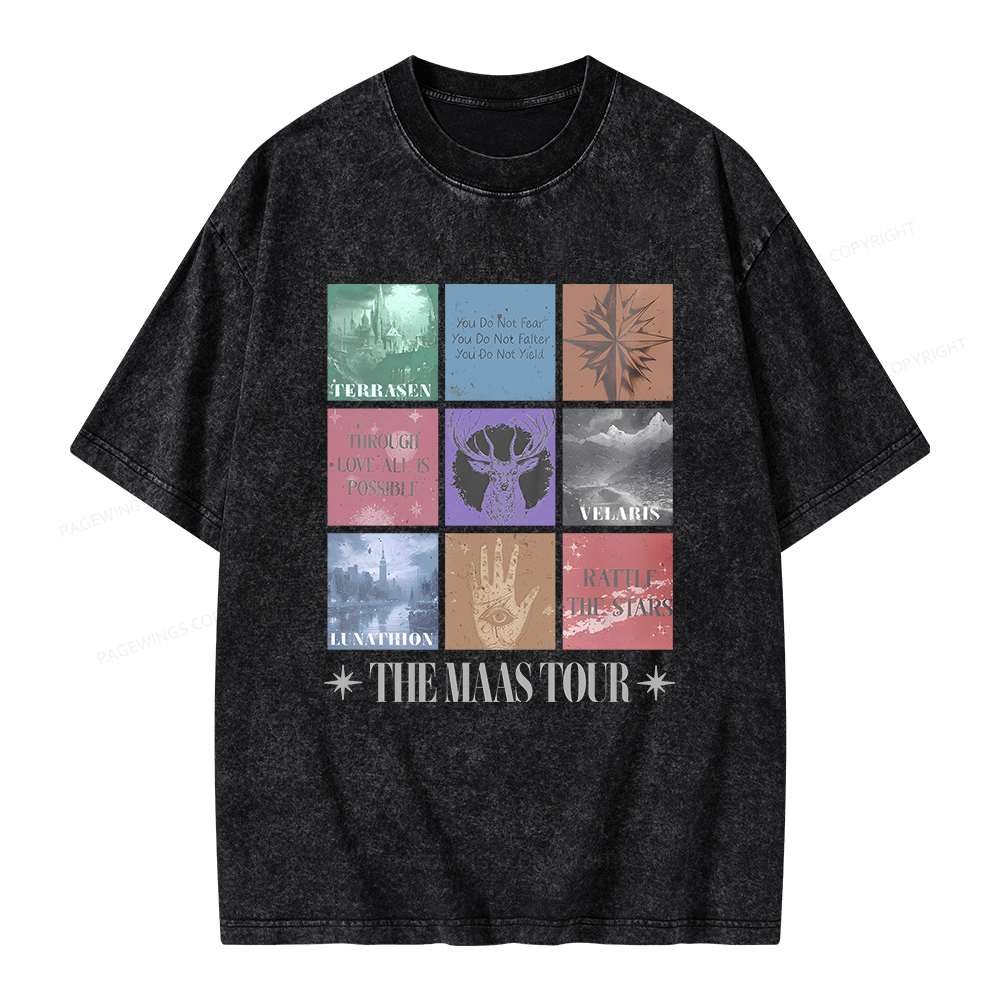 Pagewings The Maas Tour Unisex Washed T-shirt