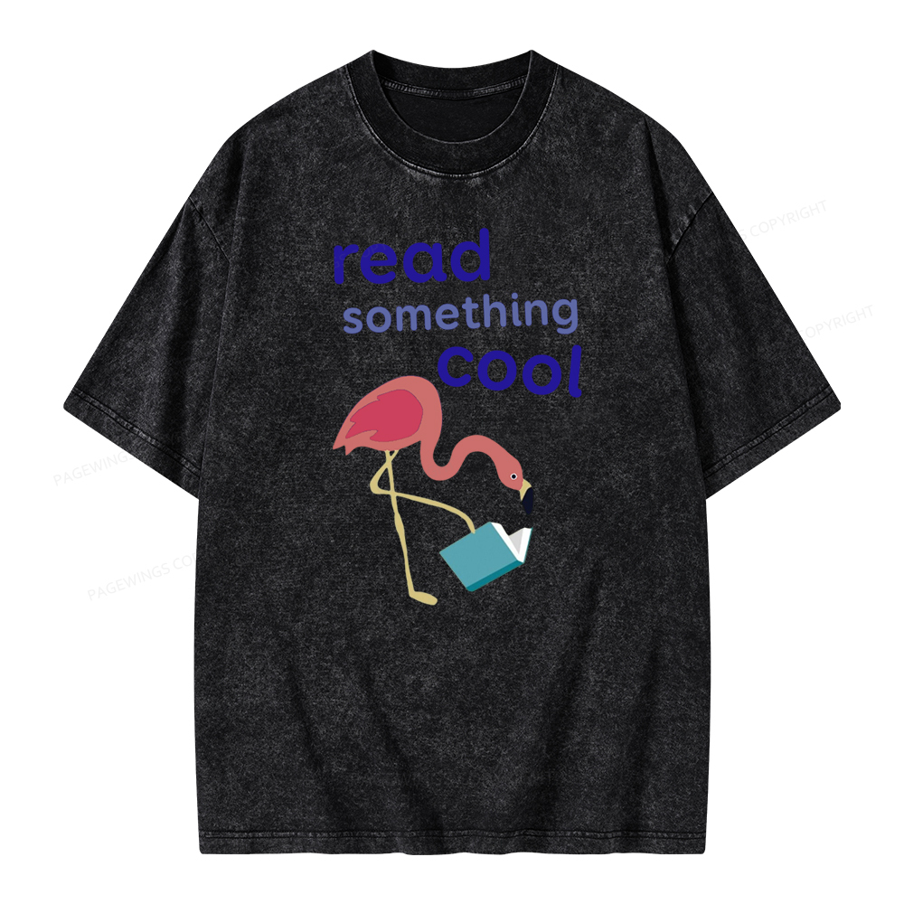 Pagewing Reading Something Cool Unisex Washed T-shirt