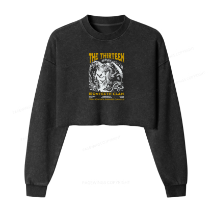 Pagewings The Thirteen Women Washed Crop Sweatshirt