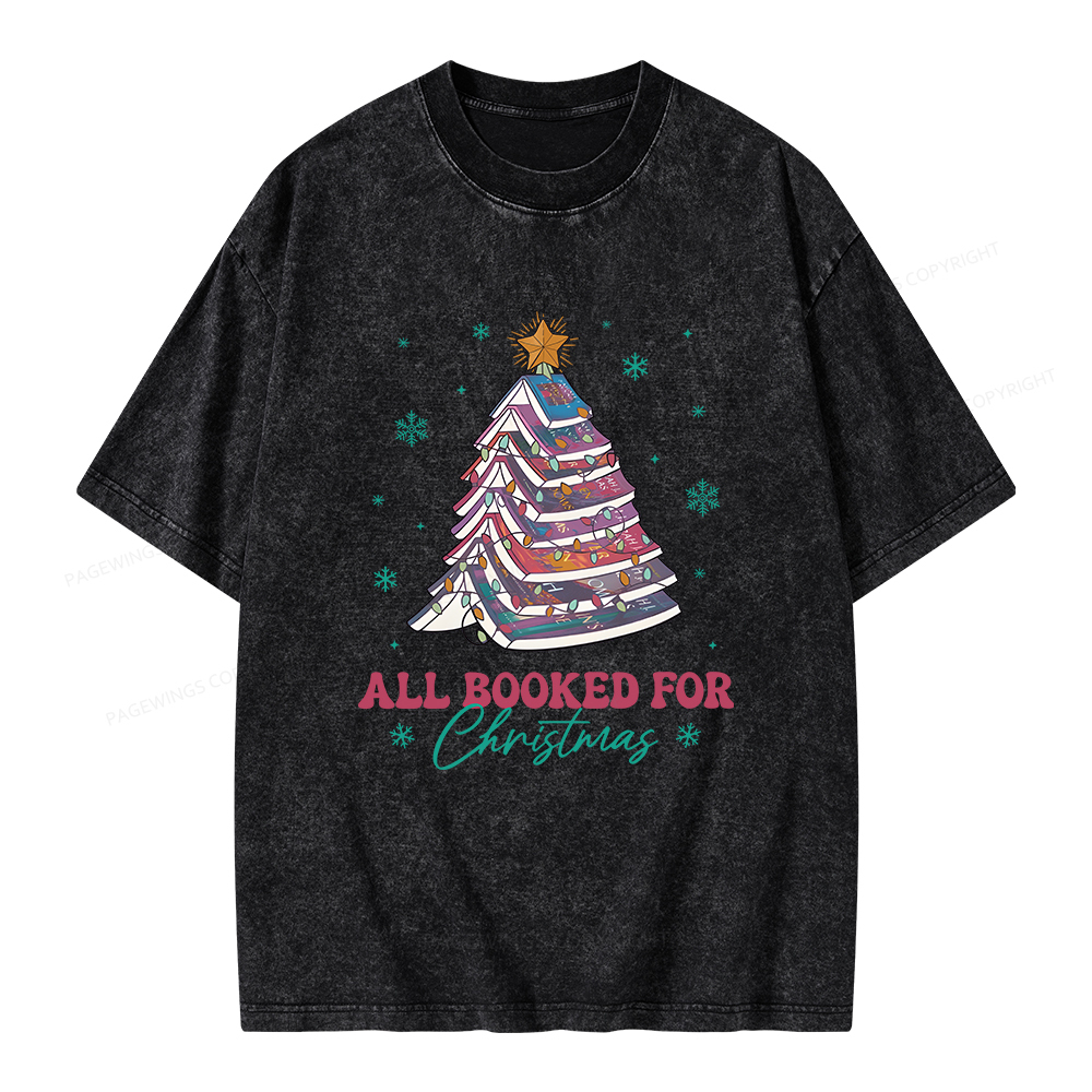 Pagewings Throne of Glass Christmas Unisex Washed T-shirt