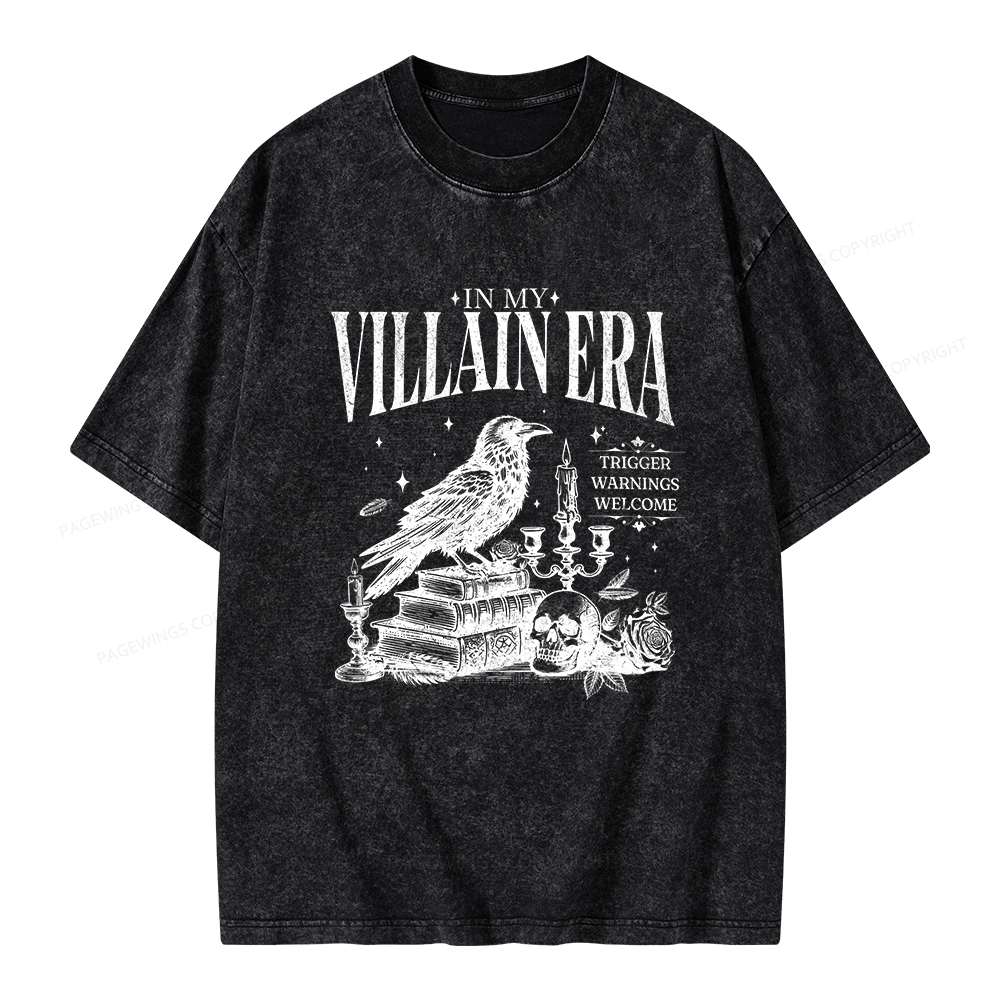 Pagewings Villain Era Unisex Washed T-shirt