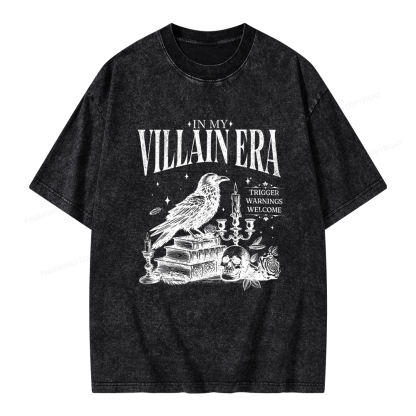 Pagewings Villain Era Unisex Washed T-shirt