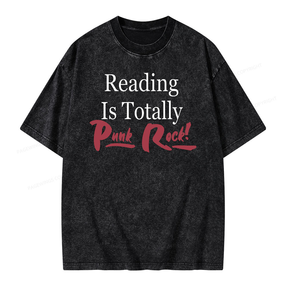 [Copy]Pagewings Reading Is TOTALLY Shirt Unisex Washed T-shirt