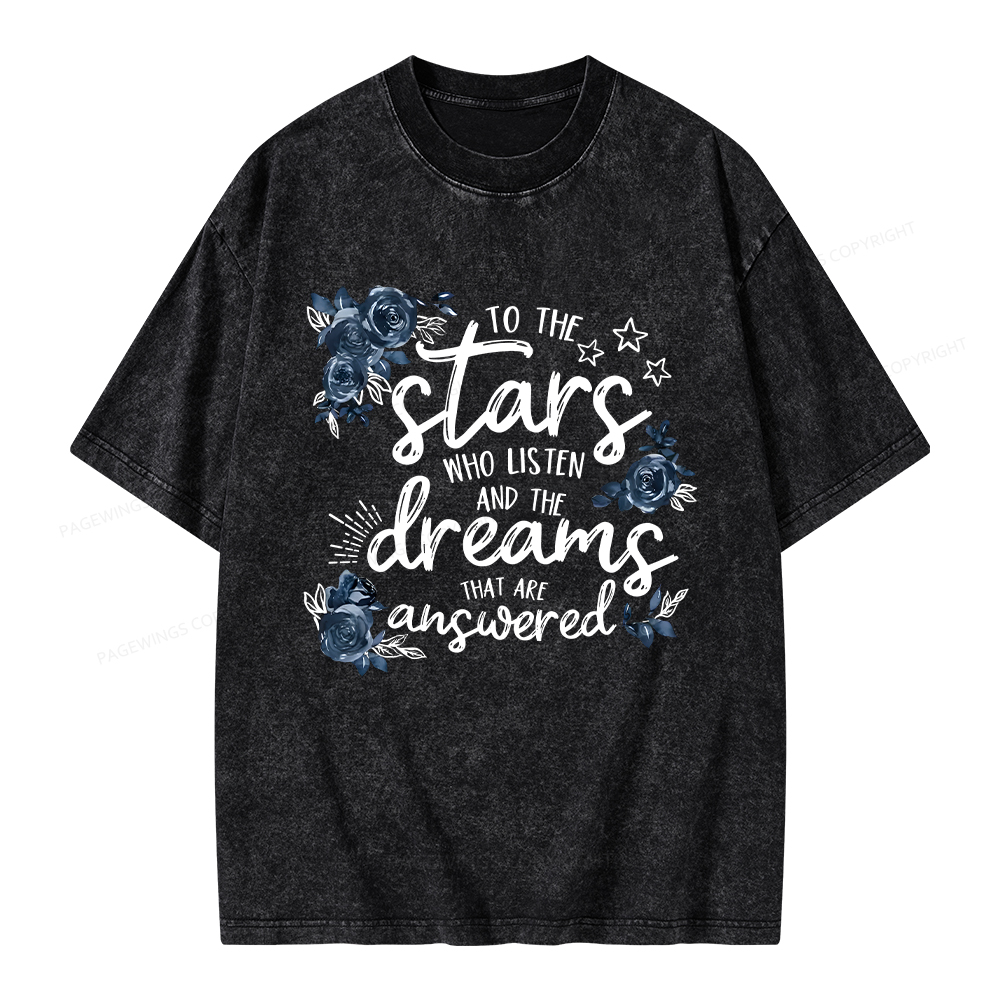 Pagewings To The Stars Unisex Washed T-shirt