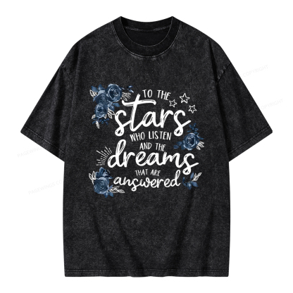 Pagewings To The Stars Unisex Washed T-shirt
