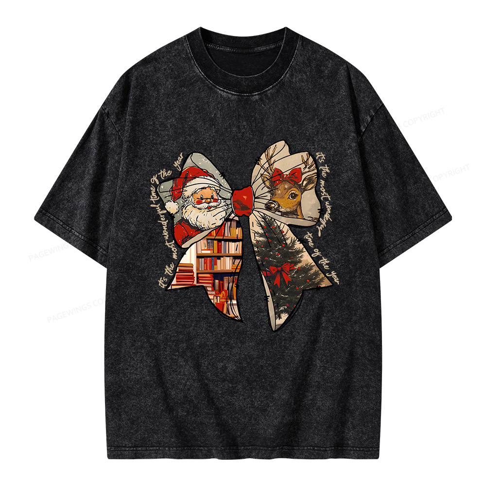 Pagewings It's The Most Wonderful Time Of The Year Unisex Washed T-shirt