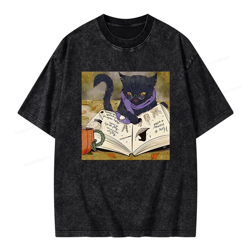 Pagewings Magic Book Lover Unisex Washed T-shirt