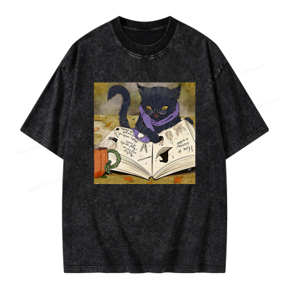 Pagewings Magic Book Lover Unisex Washed T-shirt