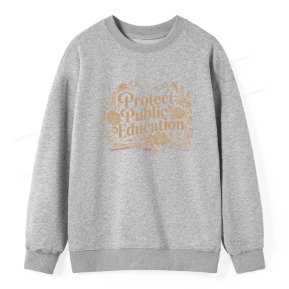 Pagewings Protect Public Education Unisex Classic Sweatshirt